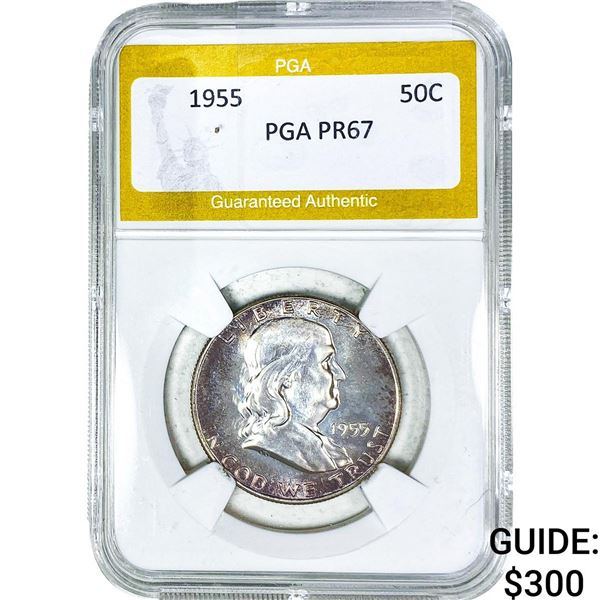 1955 Franklin Half Dollar PGA PR67