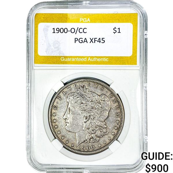1900-O/CC Morgan Silver Dollar PGA XF45