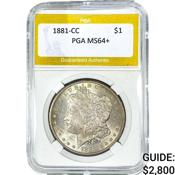 1881-CC Morgan Silver Dollar PGA MS64+
