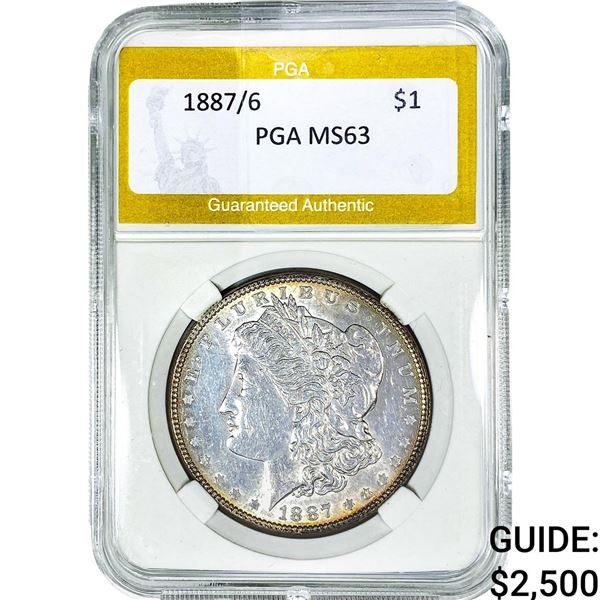 1887/6 Morgan Silver Dollar PGA MS63