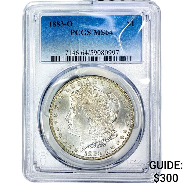 1883-O Morgan Silver Dollar PCGS MS64