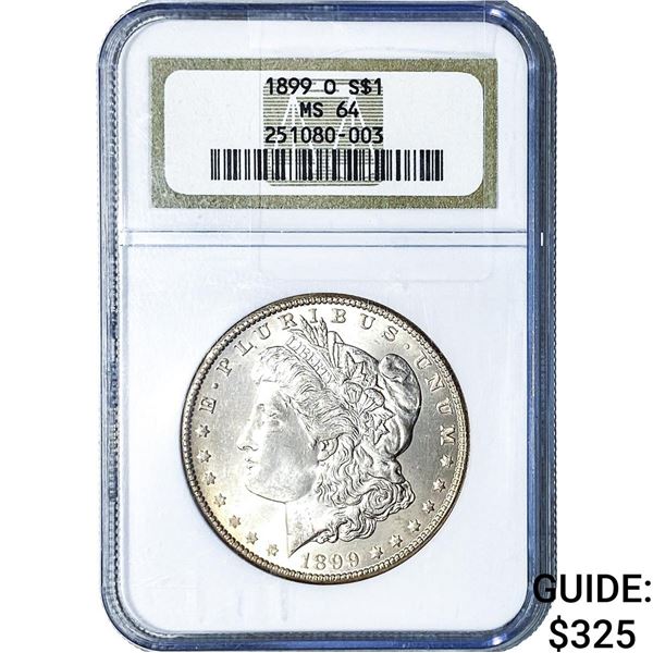 1899-O Morgan Silver Dollar NGC MS64