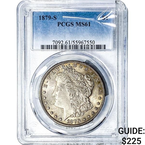 1879-S Morgan Silver Dollar PCGS MS61