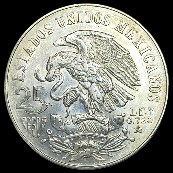 1968 Mexico Silver25 Pesos- Olympics UNCIRCULATED