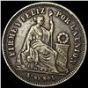 Image 1 : 1869 Peru Silver 1/5 Sol