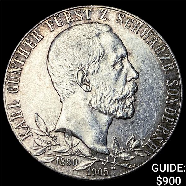 German States Schwarzburg-Sonde Silver 2 Mark