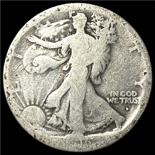 1916-D Silver Walking Liberty Half Dollar  NICELY CIRCULATED