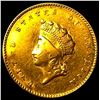 Image 1 : 1854 Gold $1 Indian Princess Type 2 NEARLY  UNCIRCULATED