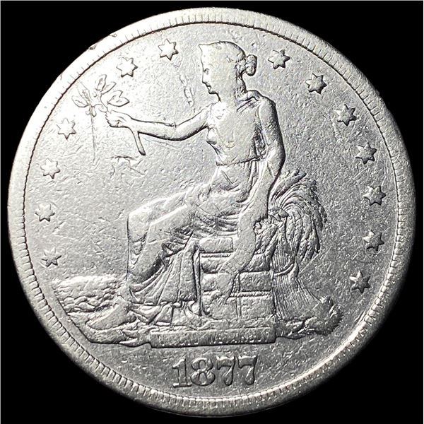 1877-S Silver Trade Dollar NICELY CIRCULATED