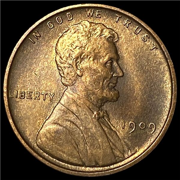 1909 VDB Lincoln Wheat Cent CHOICE BU