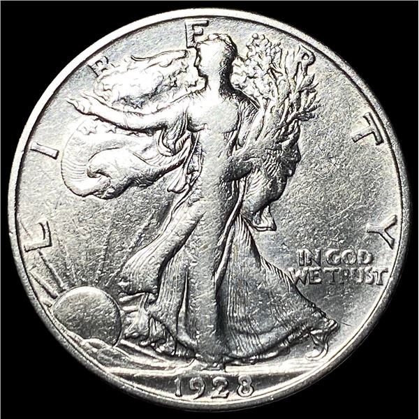 1928-S Silver Walking Liberty Half Dollar CLOSELY UNCIRCULATED