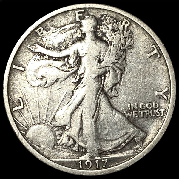 1917 Walking Liberty Half Dollar ABOUT UNCIRCULATED