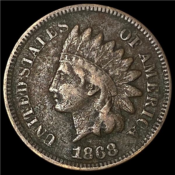 1868 Indian Head Cent LIGHTLY CIRCULATED