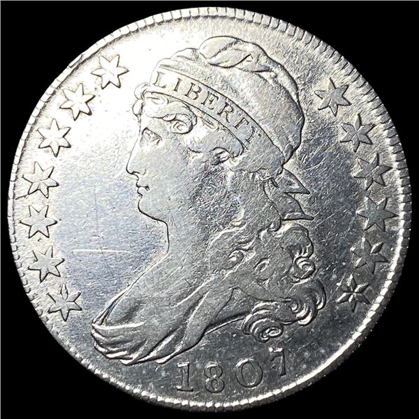 1807 Capped Bust Half Dollar LIGHTLY CIRCULATED