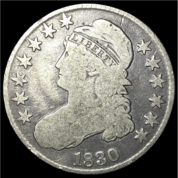 1830 Capped Bust Half Dollar NICELY CIRCULATED