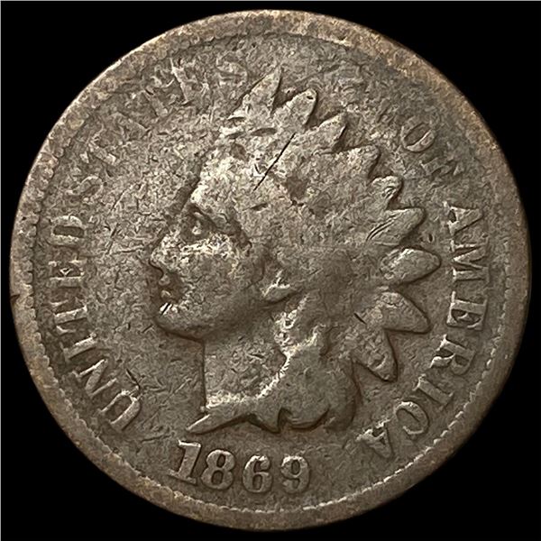 1869 Indian Head Cent NICELY CIRCULATED