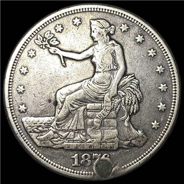 1876-S Silver Trade Dollar NICELY CIRCULATED