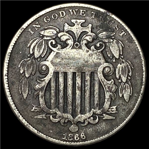 1866 Shield Nickel LIGHTLY CIRCULATED