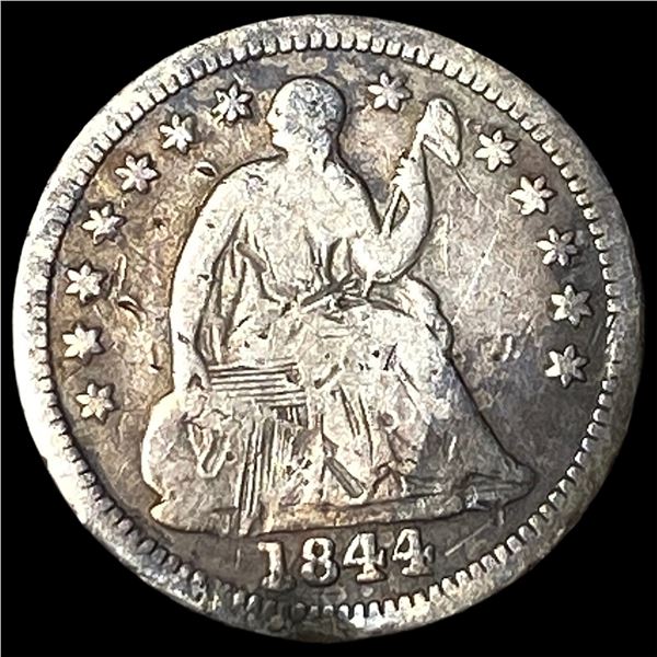 1844-O Silver Seated Liberty Half Dime NICELY CIRCULATED