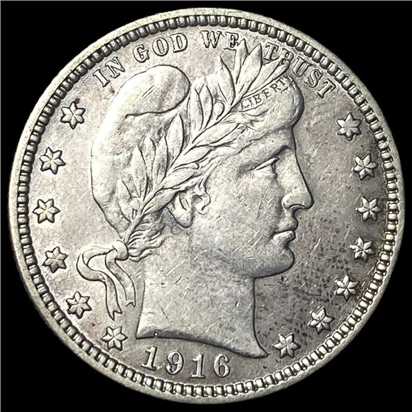 1916-D Silver Barber Quarter CLOSELY UNCIRCULATED