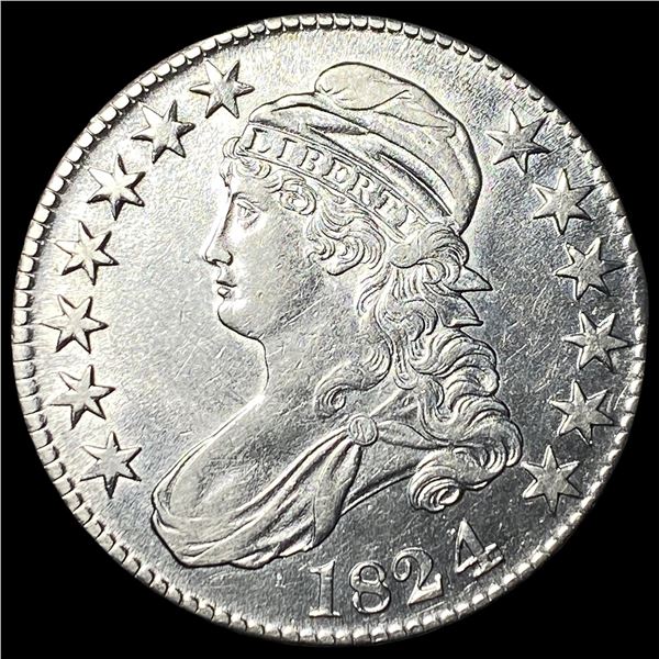 1824 Capped Bust Half Dollar CHOICE AU