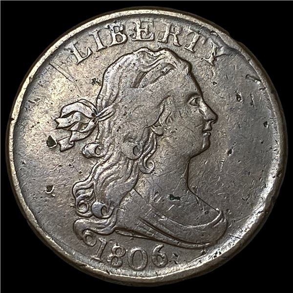 1806 Draped Bust Half Cent CLOSELY UNCIRCULATED