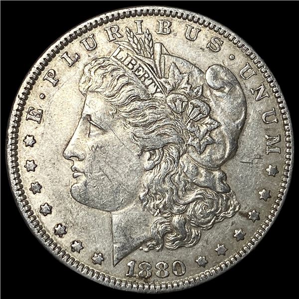 1880 Silver Morgan Dollar NEARLY UNCIRCULATED