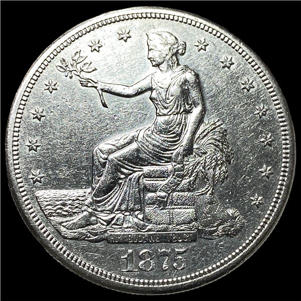 1875-S Silver Trade Dollar UNCIRCULATED