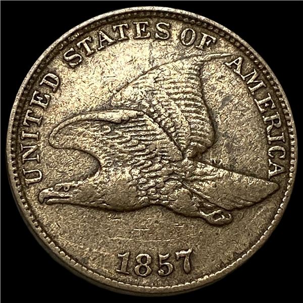 1857 Flying Eagle Cent CLOSELY UNCIRCULATED