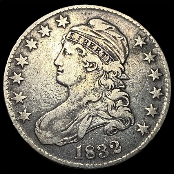 1832 Capped Bust Half Dollar NEARLY UNCIRCULATED