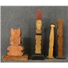 Image 3 : FOUR DECORATIVE TOTEM POLLS