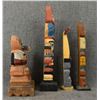 Image 4 : FOUR DECORATIVE TOTEM POLLS