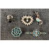 Image 1 : FIVE NATIVE AMERICAN PINS/PENDANTS