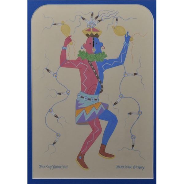 NAVAJO PAINTING (HARRISON BEGAY)
