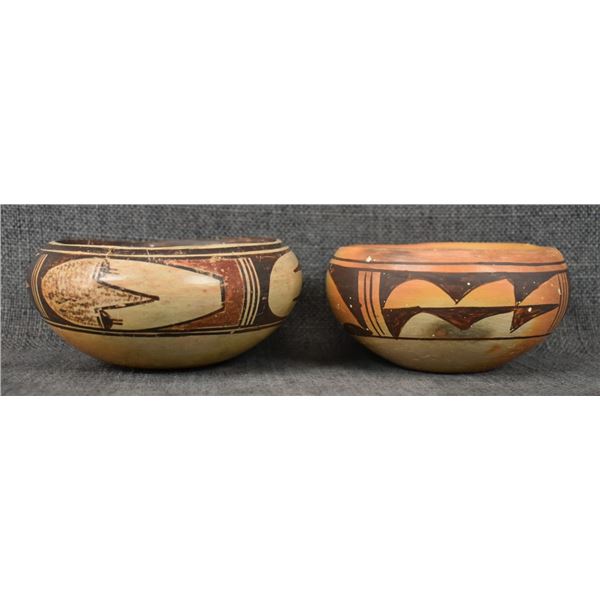 TWO HOPI POTTERY BOWLS