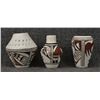 Image 4 : THREE MINIATURE HOPI POTTERY VASES (LORETTA NAVASIE)