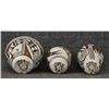 Image 6 : THREE MINIATURE HOPI POTTERY VASES (LORETTA NAVASIE)