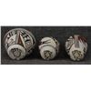Image 7 : THREE MINIATURE HOPI POTTERY VASES (LORETTA NAVASIE)