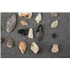 Image 8 : GROUP OF POTTERY AND STONE PIECES