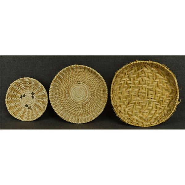THREE PUEBLO BASKETS