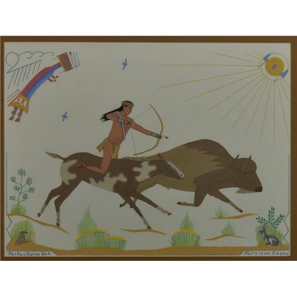 NAVAJO PAINTING (HARRISON BEGAY)