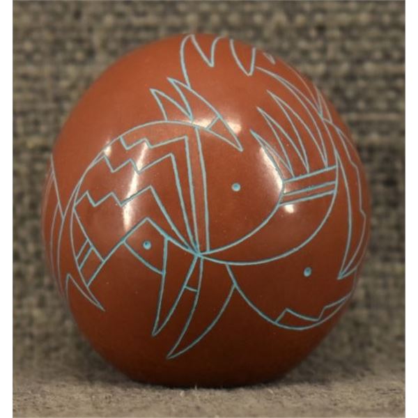SANTA CLARA POTTERY SEED JAR (PAUL SPECKLED ROCK)
