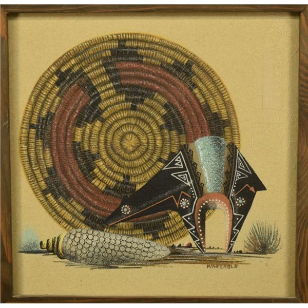 NAVAJO SAND PAINTING (H. R. BEGAY "WAREAGLE)