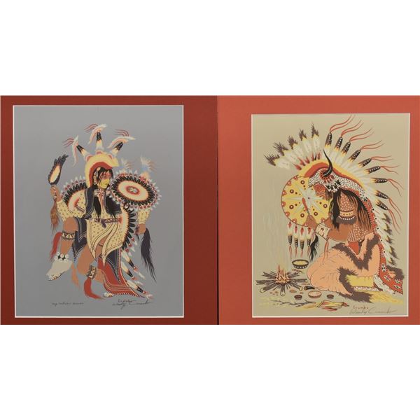 TWO POTAWATOMIE SILK SCREENS (WOODY CRUMBO)