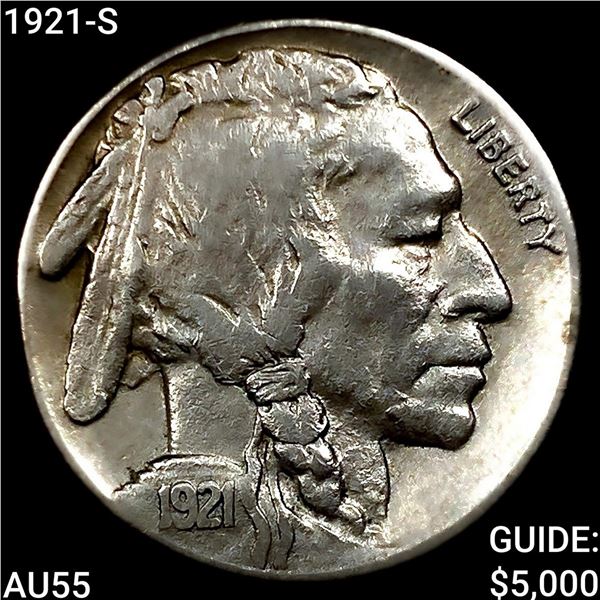 1921-S Buffalo Nickel HIGH GRADE