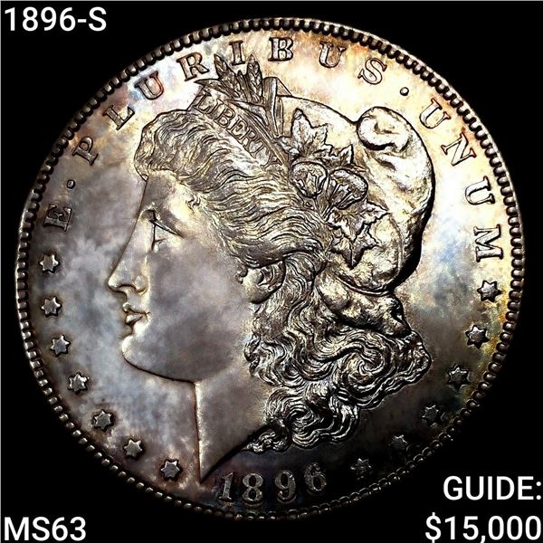 1896-S Morgan Silver Dollar CHOICE BU