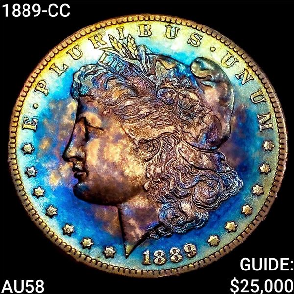 1889-CC Morgan Silver Dollar CHOICE AU