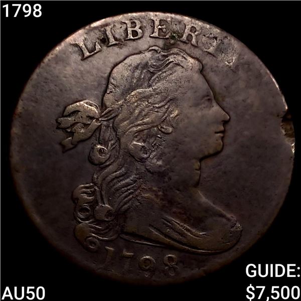 1798 Draped Bust Large Cent CLOSELY UNCIRCULATED
