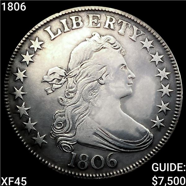 1806 Draped Bust Half Dollar NEARLY UNCIRCULATED