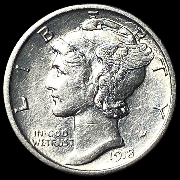 1918-S Silver Mercury Dime UNCIRCULATED